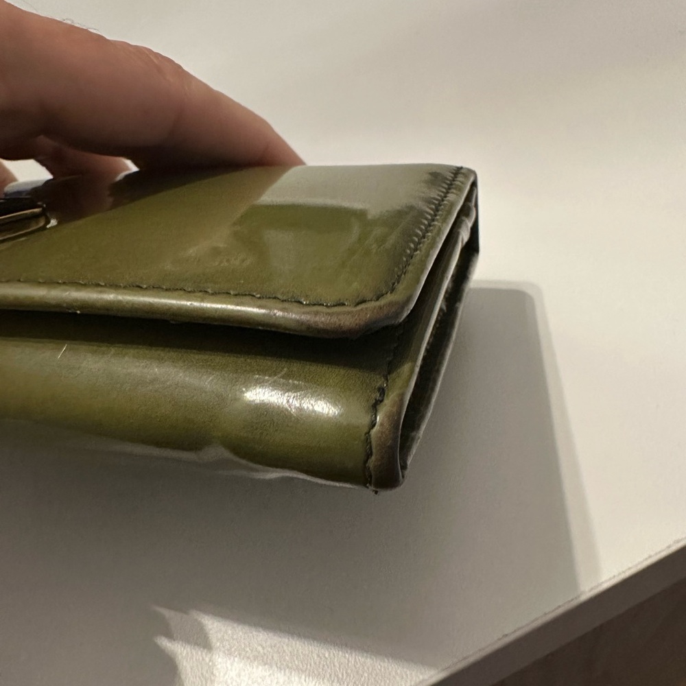 Prada Khaki Green Leather Wallet - Picture 7 of 9
